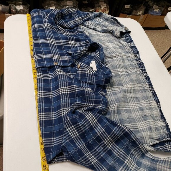 J Jill Women Button Up Ombre Plaid Top Size 3X Long Sleeve Casual Country Office - Picture 10 of 13